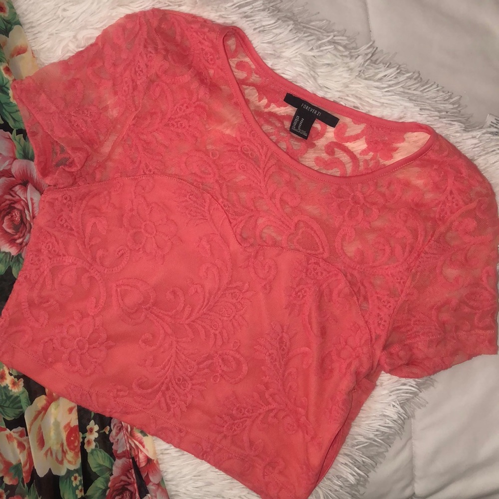 Forever 21 crop top & Forever 21 skirt